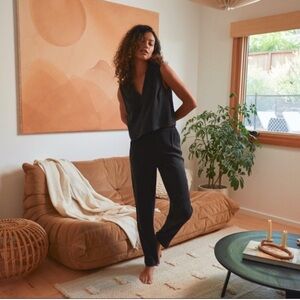 Lunya Washable Silk Trouser Set